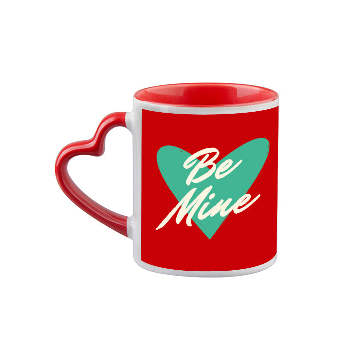 16 oz Heart Handled Mug